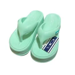 Ocean Pacific 厚底　ビーチサンダル 水色　青　緑のサムネイル