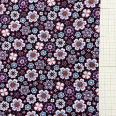 50円値下げの700円 花紫黒生地