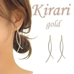 ロングピアス ゴールド レディース お呼ばれ 高見え　シルバー925 121