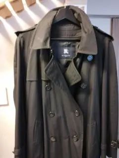美品 バーバリーロンドン トレンチコート L相当 ライナー付 黒 ダブル