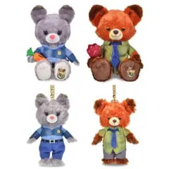 ディズニーストア ユニベアシティ ズートピア ニック ジュディ ぬいぐるみセット ディズニーストア ユニベアシティ ズートピア ニック ジュディ