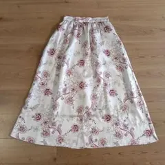 GU　ロングスカート　花柄　Мサイズ　フェミニン