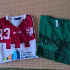 サッカーシャツとTシャツのセット Lサイズ
