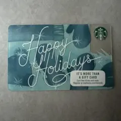 ［未削り］スターバックスカード　海外　希少　限定　冬休み