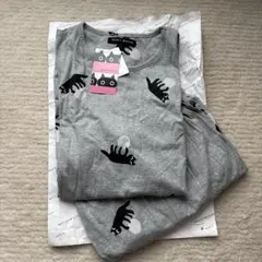 ワコールAtuko Matano黒猫パジャマ LL