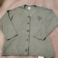 ジェラートピケ リブ編みカーディガングレー新品・タグ付き