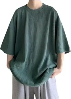 Tシャツ メンズ 半袖 大きいサイズ ゆったり ロングTシャツ 無地 ビッグ
