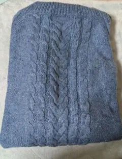 ゴールデンベア　ライトブルー ハイネックセーター ボタン付き