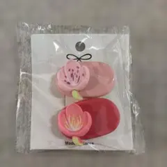 花モチーフ ヘアピン