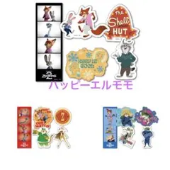 ディズニー　ズートピア　ステッカーセット　3点
