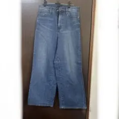 ⭐️再値下げ‼️ユニクロ　ワイドデニムパンツ　25インチのサムネイル