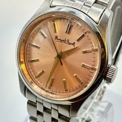 極美品　稼働⭐️マーガレットハウエル　腕時計　自動巻き　メンズ　シルバー　ピンクのサムネイル