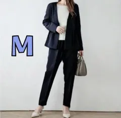 新品 ペプラム パンツスーツ セットアップ フリル M 卒業式 入学式