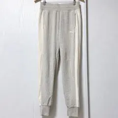 PUMA ウィメンズ グレー スウェットパンツ ジョガーパンツ サイドライン M