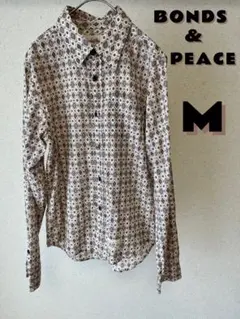 Bonds&Peace ボンズアンドピース長袖 総柄シャツ 幾何学模様 レトロのサムネイル