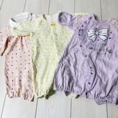 【50-60size】長袖ロンパース