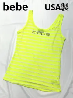 bebe ビベ USA製 ラインストーン ボーダー タンクトップのサムネイル