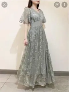 snidel スイッチングレースドレス