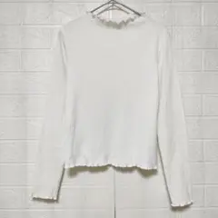 GU ジーユー (S)　リブメローコンパクトT 長袖