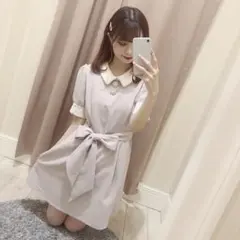 evelyn パールライン襟OPのサムネイル