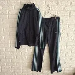 アディダス/ナイロンセットアップ/3本ライン/無地/M