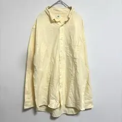 UNIQLO イエロー オックスフォードシャツ XL 433472
