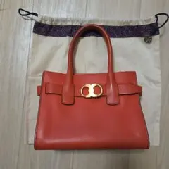 トリーバーチ レザー ハンドバッグ ショルダーバッグ 2way オレンジ レッド