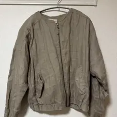 studioCLIP my STANDARD ノーカラージャケット ベージュ