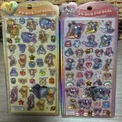 ディズニー うるちゅるポップシール くまのプーさん ミッキー・ミニー2シート