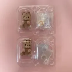 シルバニアファミリー ケーキパーティーシリーズ シマネコの赤ちゃん 2体