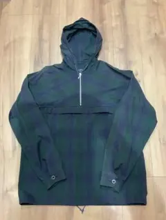 未使用に近い　初期タブロイドニュース　ブラックウォッチP/Oパーカー　Mサイズ