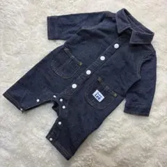 【極美品】Buddy Lee ロンパース 60-70cm ヒッコリー ストライプ