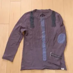 おしゃれカットソー　Tシャツ　ロンT　ブランド服　男の子　女の子　ユーズド加工
