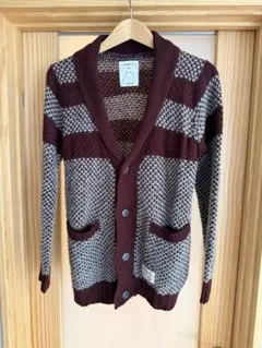 【未使用・S】メンズ ケーブルニット ショールカーディガン チャオパニック　M