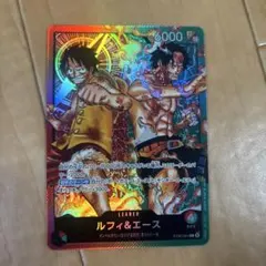 ワンピースカード ルフィ＆エース リーダーパラレル 2枚セット - メルカリ