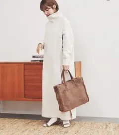 裏起毛 ロングワンピース