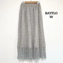 【美品】BAYFLOW ベイフロウ 花柄 プリーツ ロングスカート