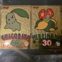 明治 ポケモンカード チコリータ 金色 ゲットカード - メルカリ