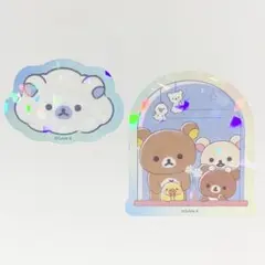 雨のち晴れのリラックマ クリアステッカー ノベルティ 特典 ２種セット
