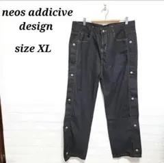 物価高応援価格　メンズ　ストレートデニム　ブラック　大きいサイズ　XL