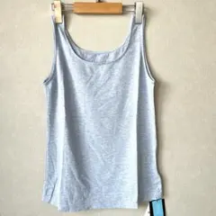 新品❣️ リフレクト ラメ タンクトップ M サックス ブルー インナーのサムネイル