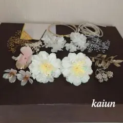 ❤卒業式髪飾り　袴　 振袖　白無垢　 胡蝶蘭 桜　成人式　色打掛　ドライフラワー