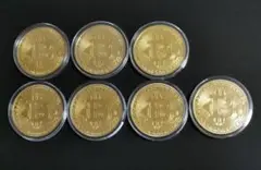 ビットコイン7枚セット 雑貨 ゴルフマーカー ケース付き