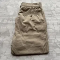 ユニクロ【UNIQLO】ワイドストレート チノパン ベージュ ダメージ 古着