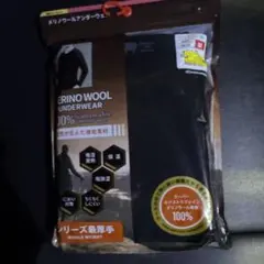 ワークマン 2025 ミドルウエイト メリノウール100% M長袖 ブラック