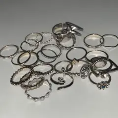 シルバーカラー　リング　24本セット　ヴィンテージ　指輪