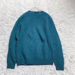 トシ 様専用⭐️ザノーネ　リブニット　クールネック　イタリア製　水色