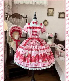 Angelic Pretty Dolly Heart ワンピース 赤 ハート柄 Angelic Pretty Dolly Heart ワンピース 赤 ハート柄 - メルカリ