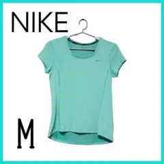 NIKE ランニングTシャツ ミントグリーン Mサイズ反射素材 DRY-FIT