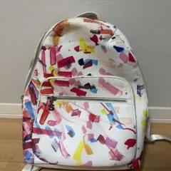 Desigual デシグアル リュック バックパック 総柄 白のサムネイル
